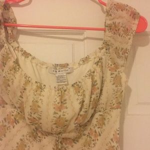 LA BELLE VINTAGE FLORAL 90s DRESS
